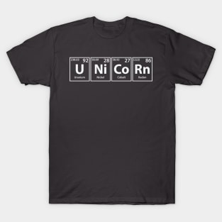 Unicorn (U-Ni-Co-Rn) Periodic Elements Spelling T-Shirt